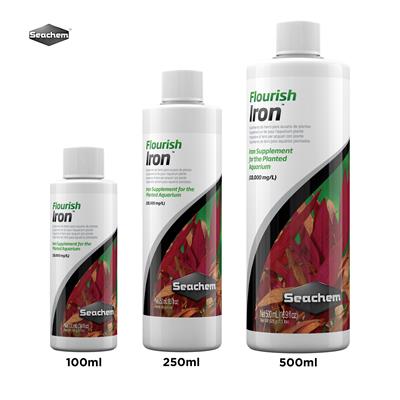 SeaChem Flourish Iron Highly concentrated (10,000 mg/L) iron source for the planted aquarium