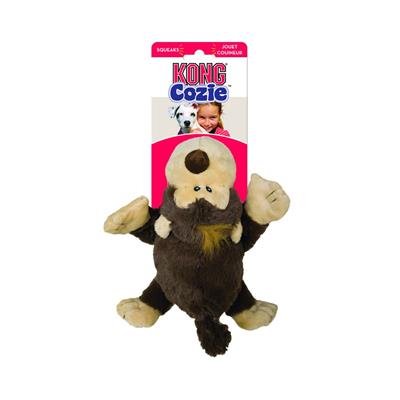 KONG Cozie Funky Monkey - soft and luxuriously cuddly plush dog toy great for snuggle time comfort
