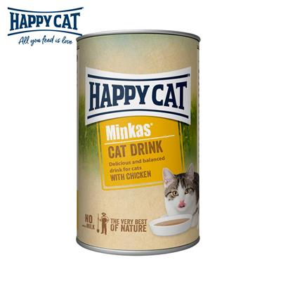 Happy Cat Minkas Cat Drink (Chicken) เครื่องดื่มสำหรับแมว มินคัส แคท ดริ้ง พร้อมไก่ ช่วยให้กินน้ำเยอะขึ้น ลดการเป็นนิ่ว  (135ml.)
